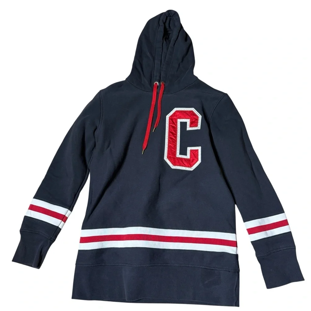 Champion Vintage Reverse Weave Hoodie Black Red Varsity “C” Patch Size Medium - Picture 2 of 8